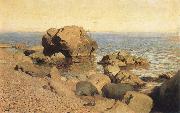 Isaac Levitan Sea bank rummaged oil painting picture wholesale